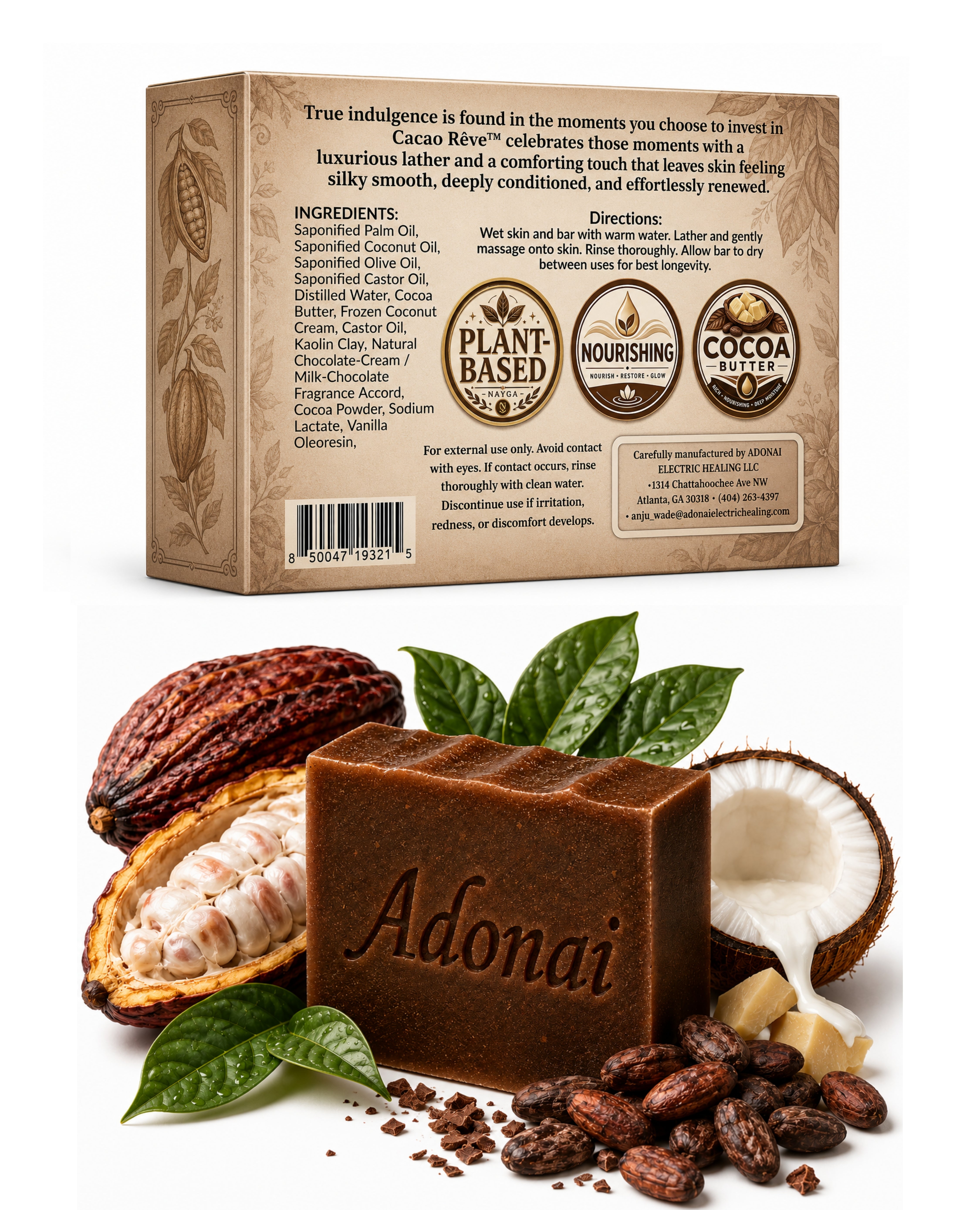 Cacao Řeve  (Bar Soap)