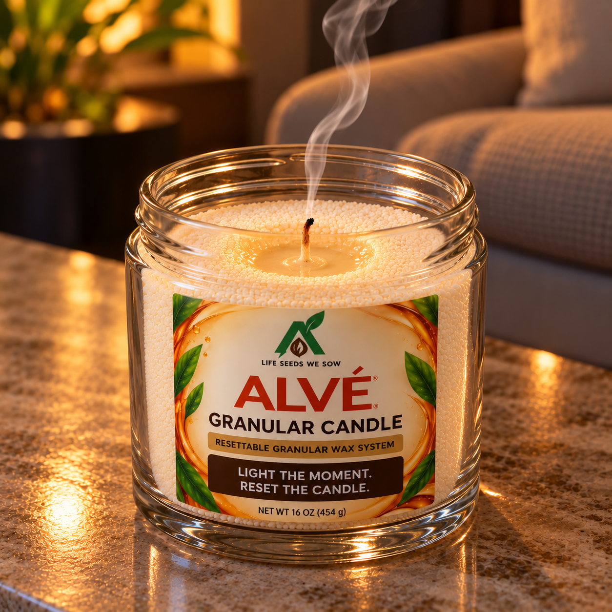 GRANULAR CANDLE (spill-Free)