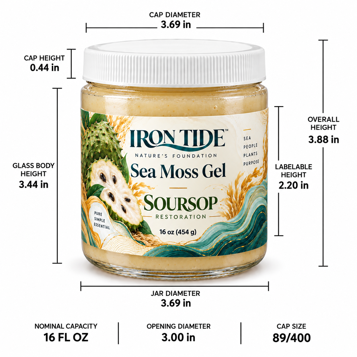 Soursop Sea Moss Gel