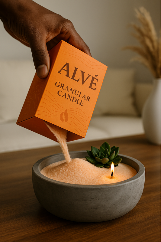 Spill-Free Granular Candle