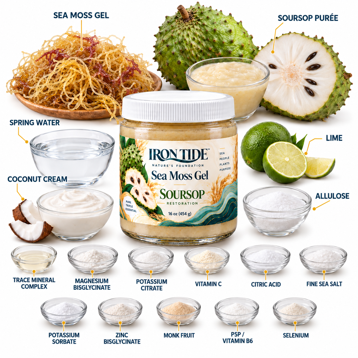 Soursop Sea Moss Gel