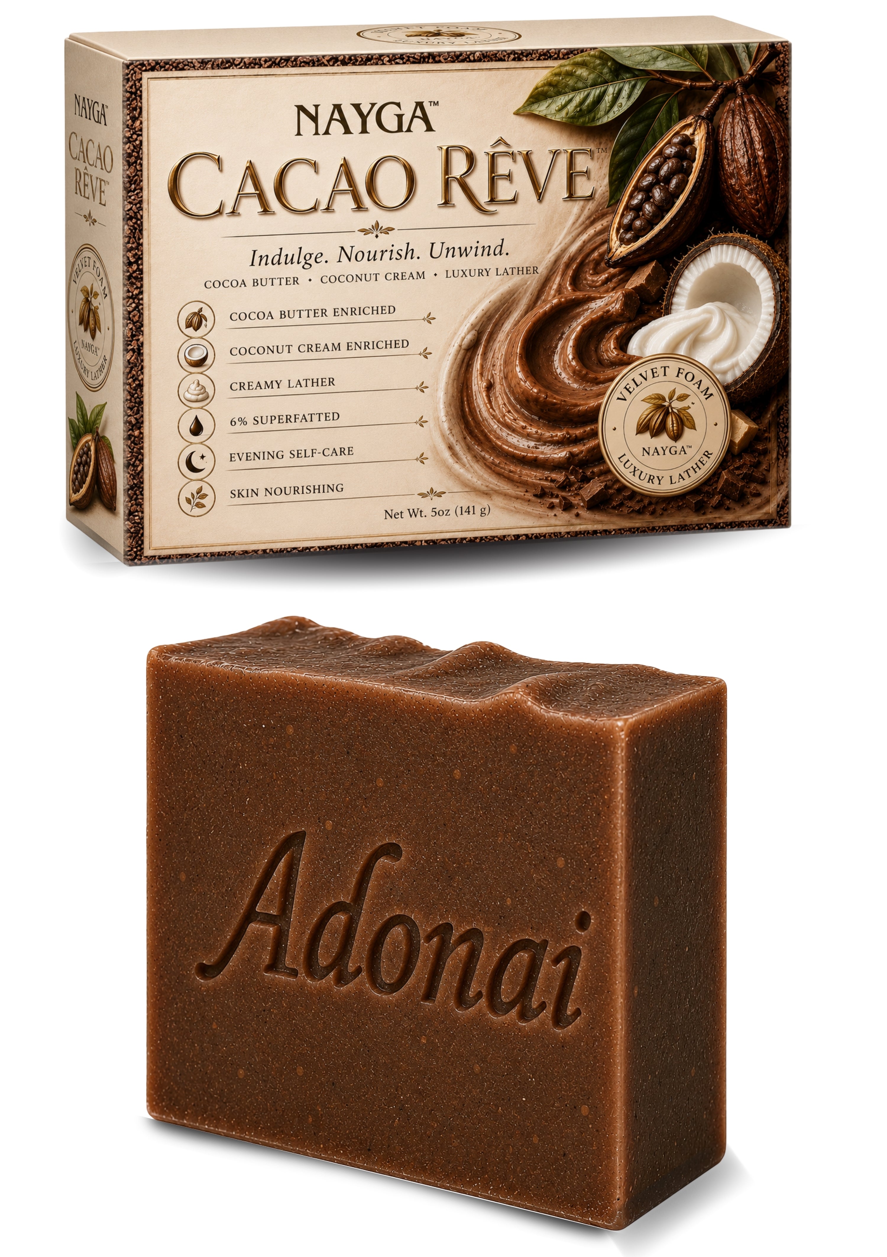 Cacao Řeve  (Bar Soap)